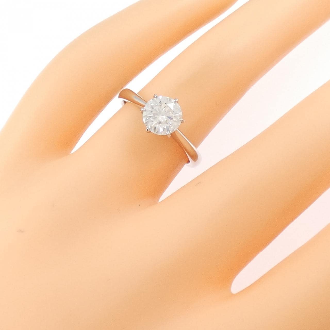 【リメイク】PT900 ダイヤモンド リング 1.057CT D SI1 EXT H&C