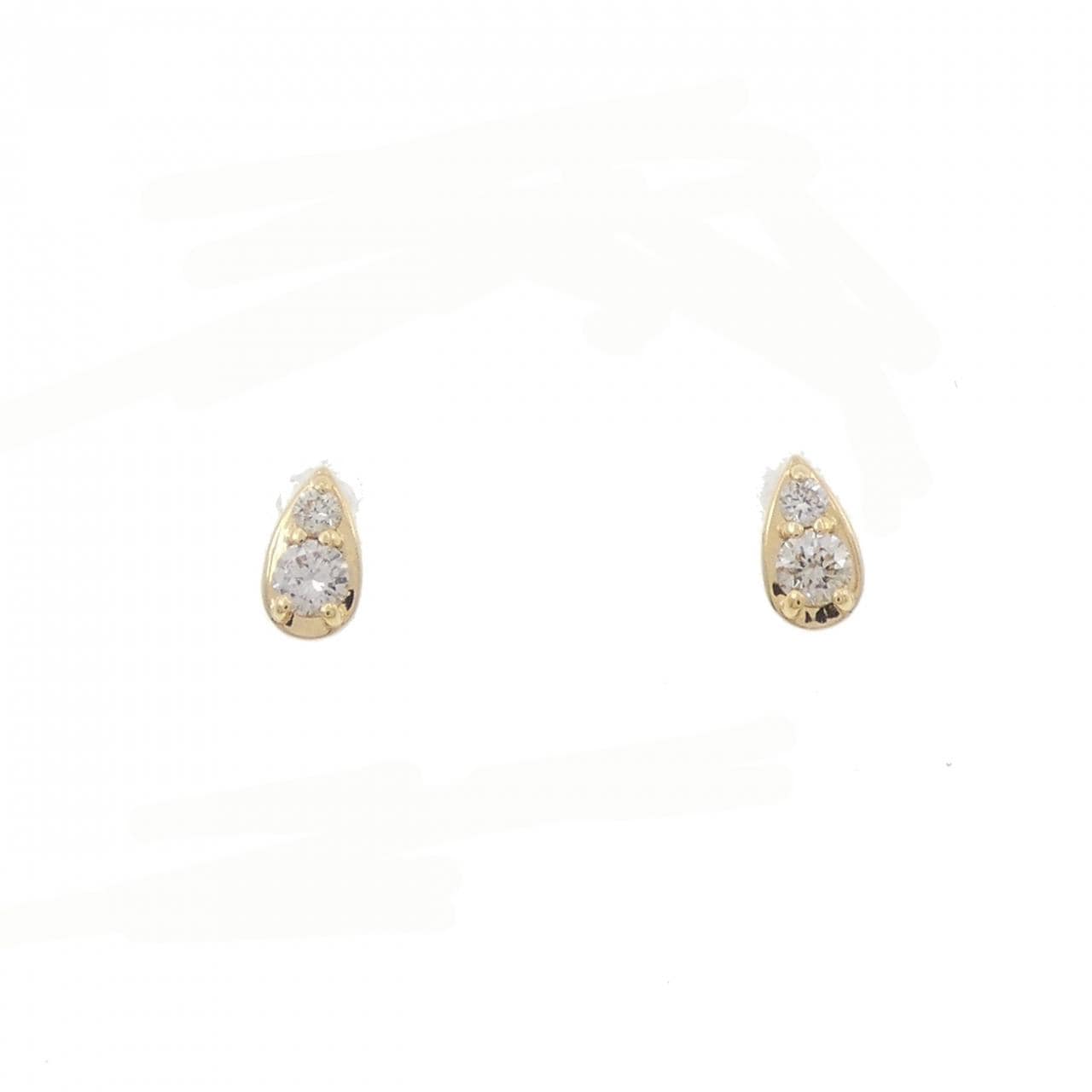 K18YG鑽石耳環0.10CT