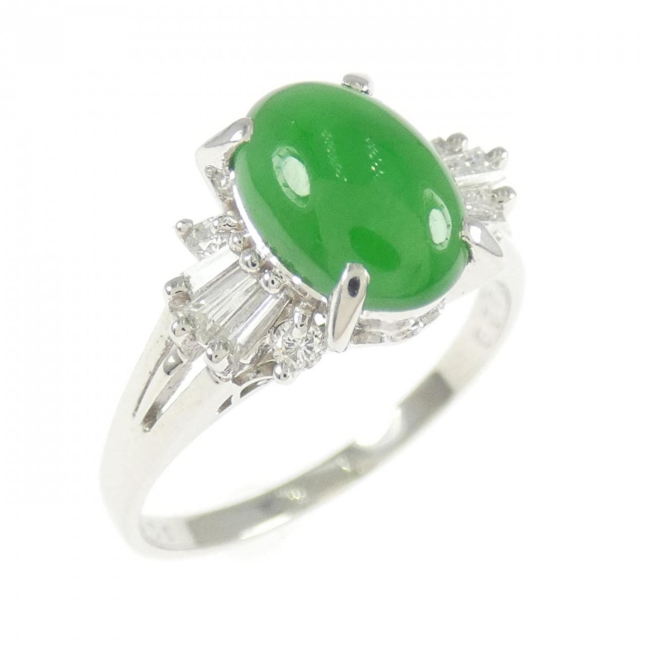 PT900 ヒスイ リング 1.64CT