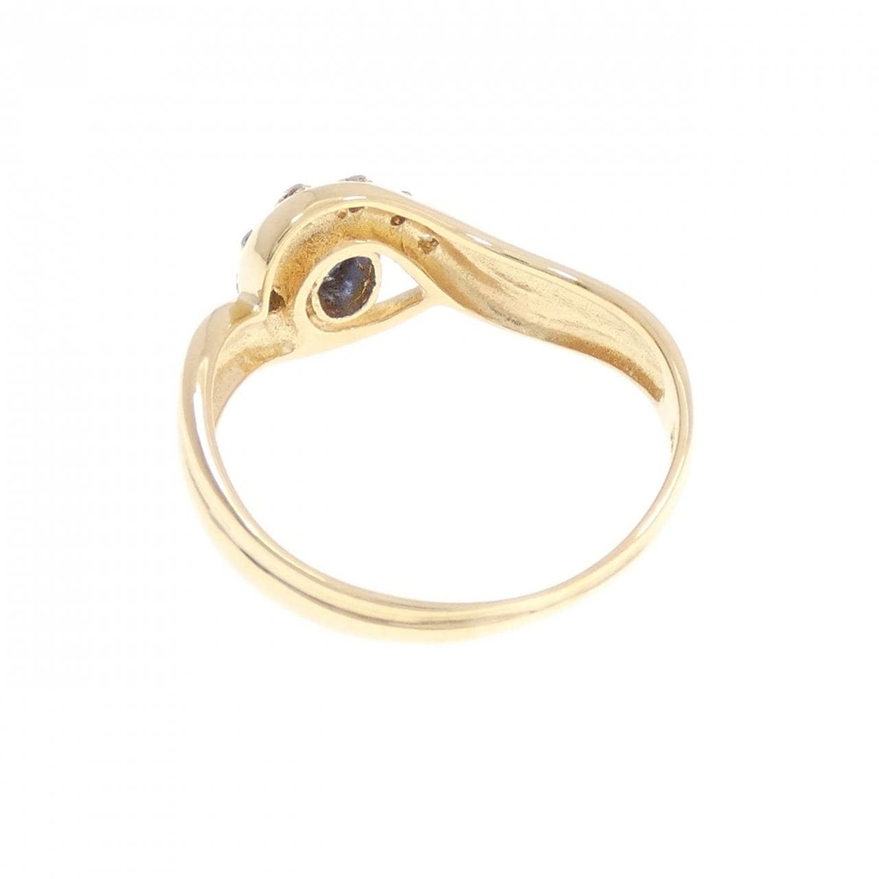 K18YG サファイヤ リング 0.24CT
