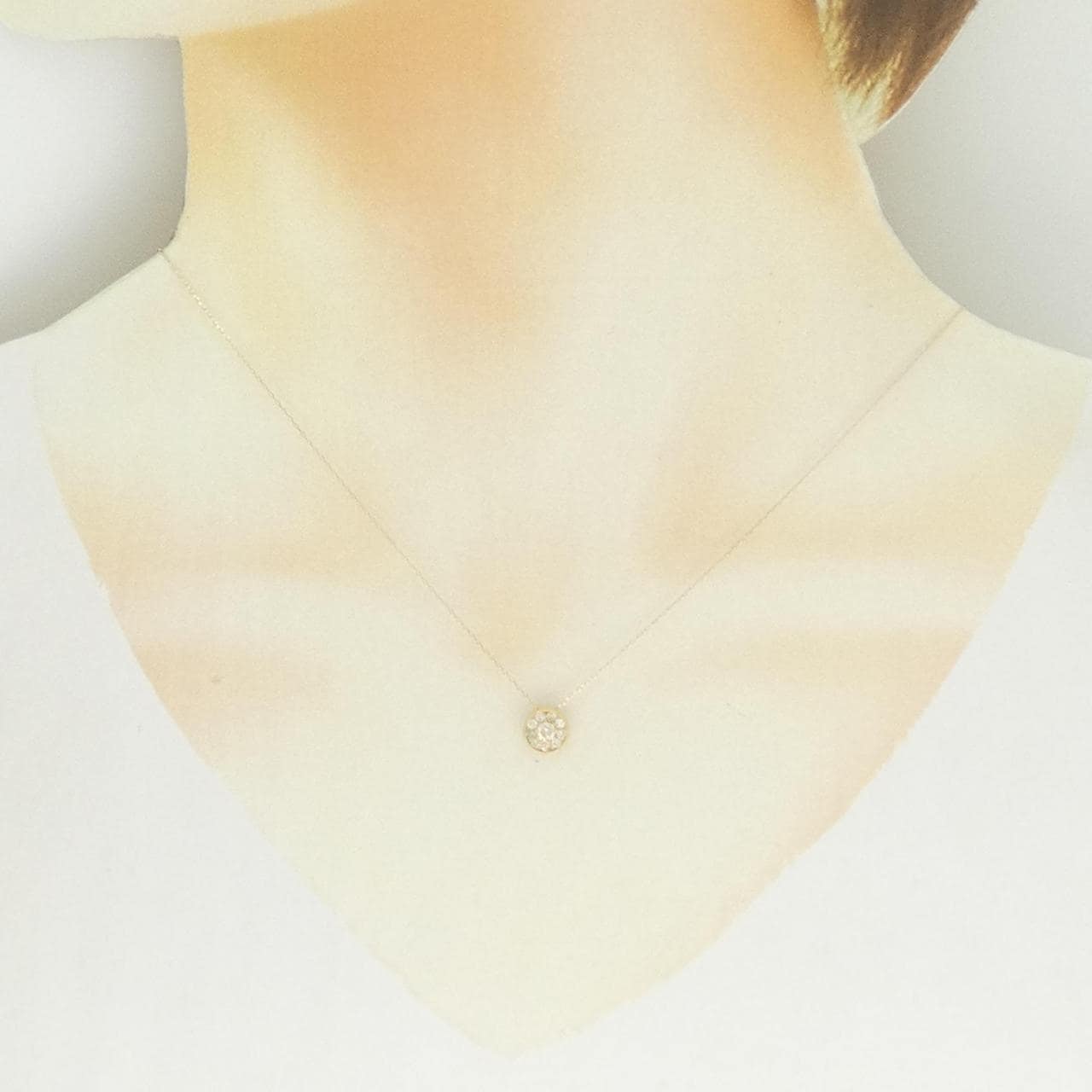 K18YG ダイヤモンド ネックレス 0.22CT