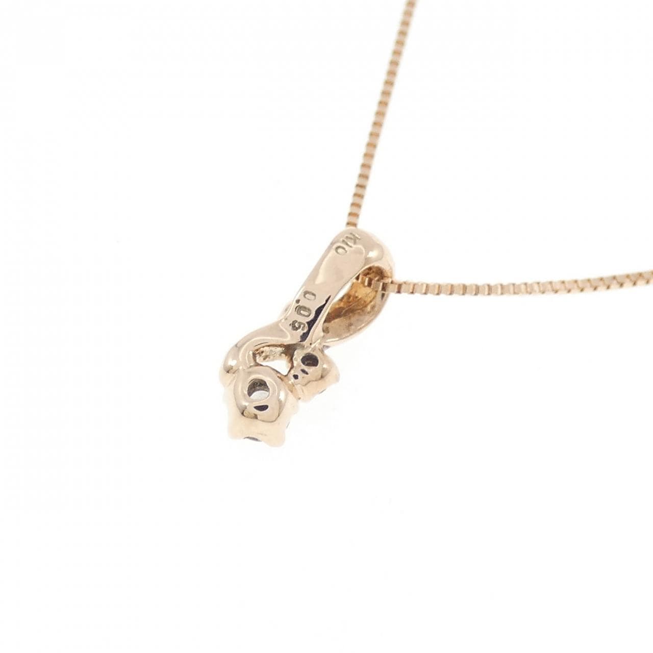 K10PG ダイヤモンド ネックレス 0.05CT