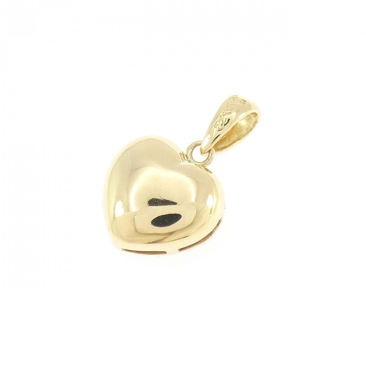 K18YG ハート ダイヤモンド ペンダント 0.22CT