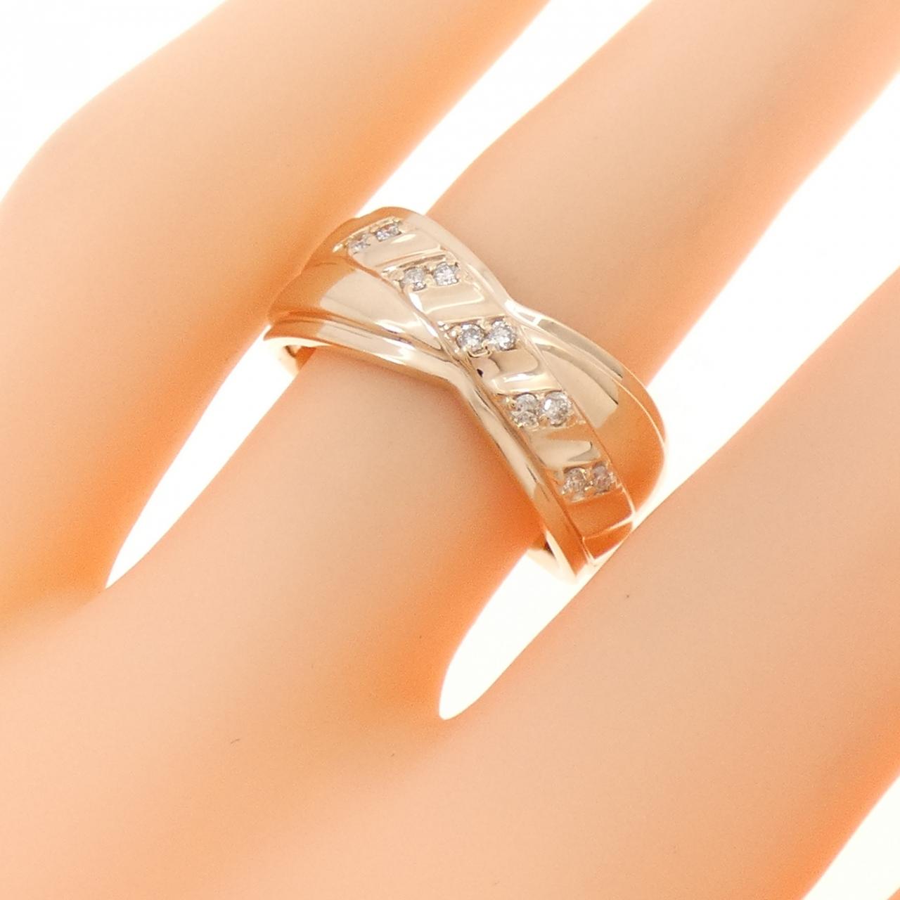 K18PG ダイヤモンド リング 0.10CT