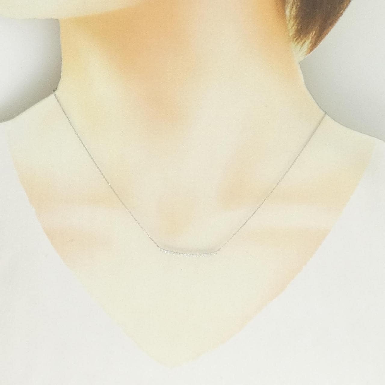 PT950/PT850 ダイヤモンド ネックレス 0.14CT