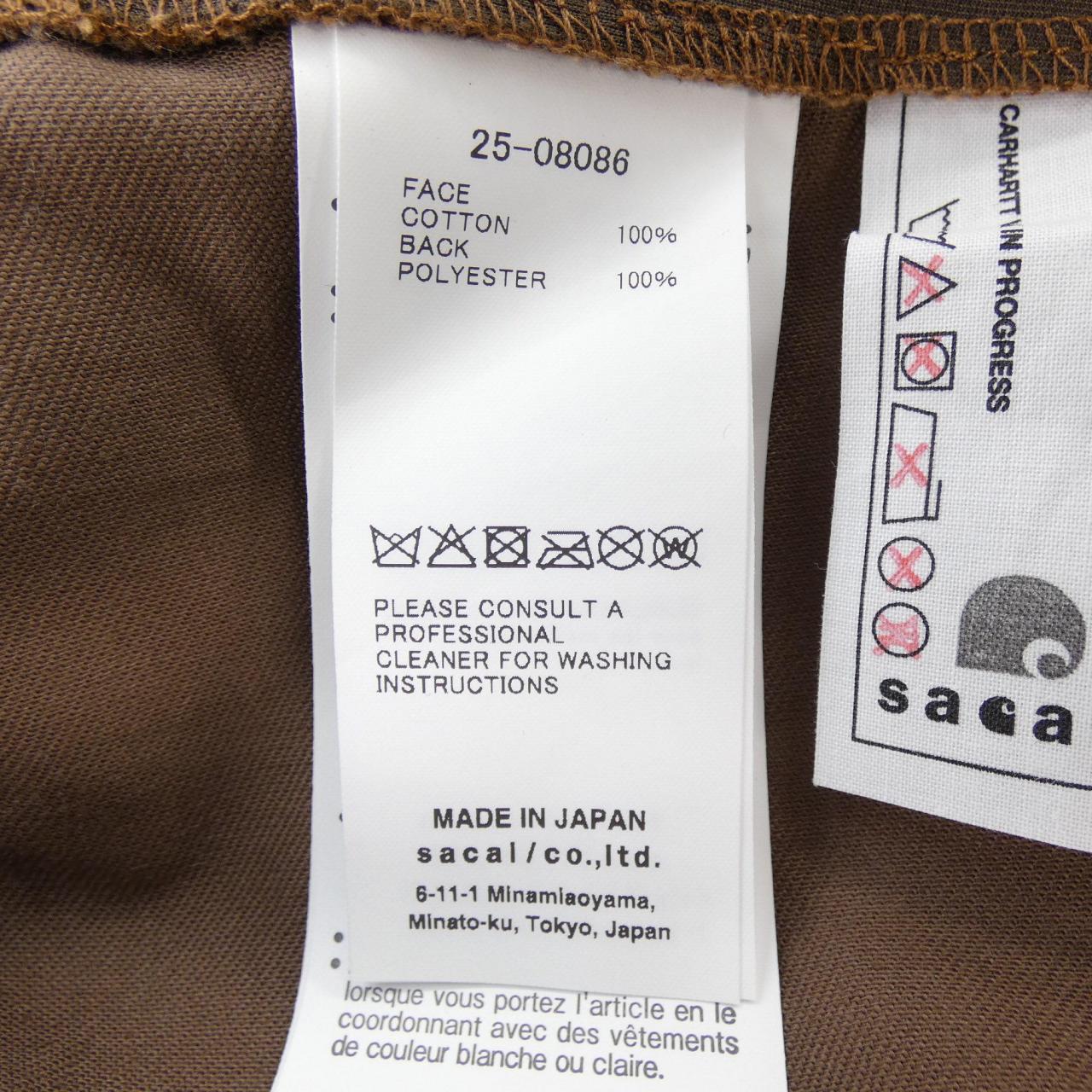 サカイ SACAI CARHARTT WIP DUCK SKIRT 25-08086 スカート