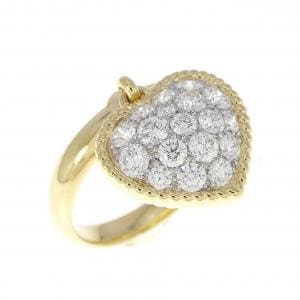 ギメル ハート ダイヤモンド リング 0.846CT