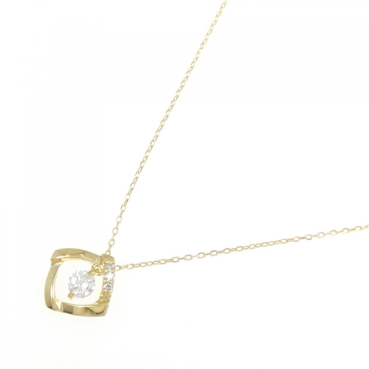 K18YG ダイヤモンド ネックレス 0.13CT