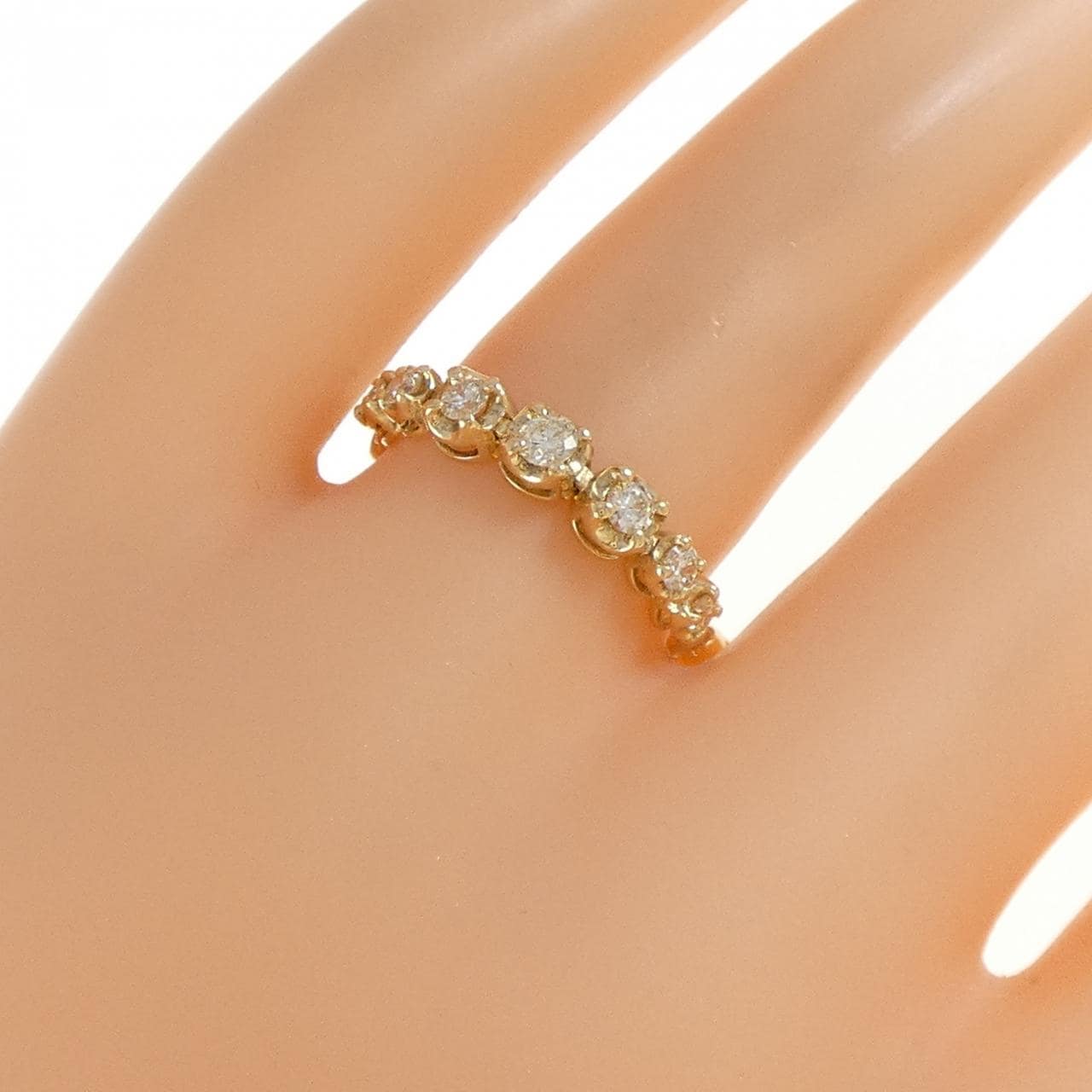 K18YG ダイヤモンド リング 0.35CT