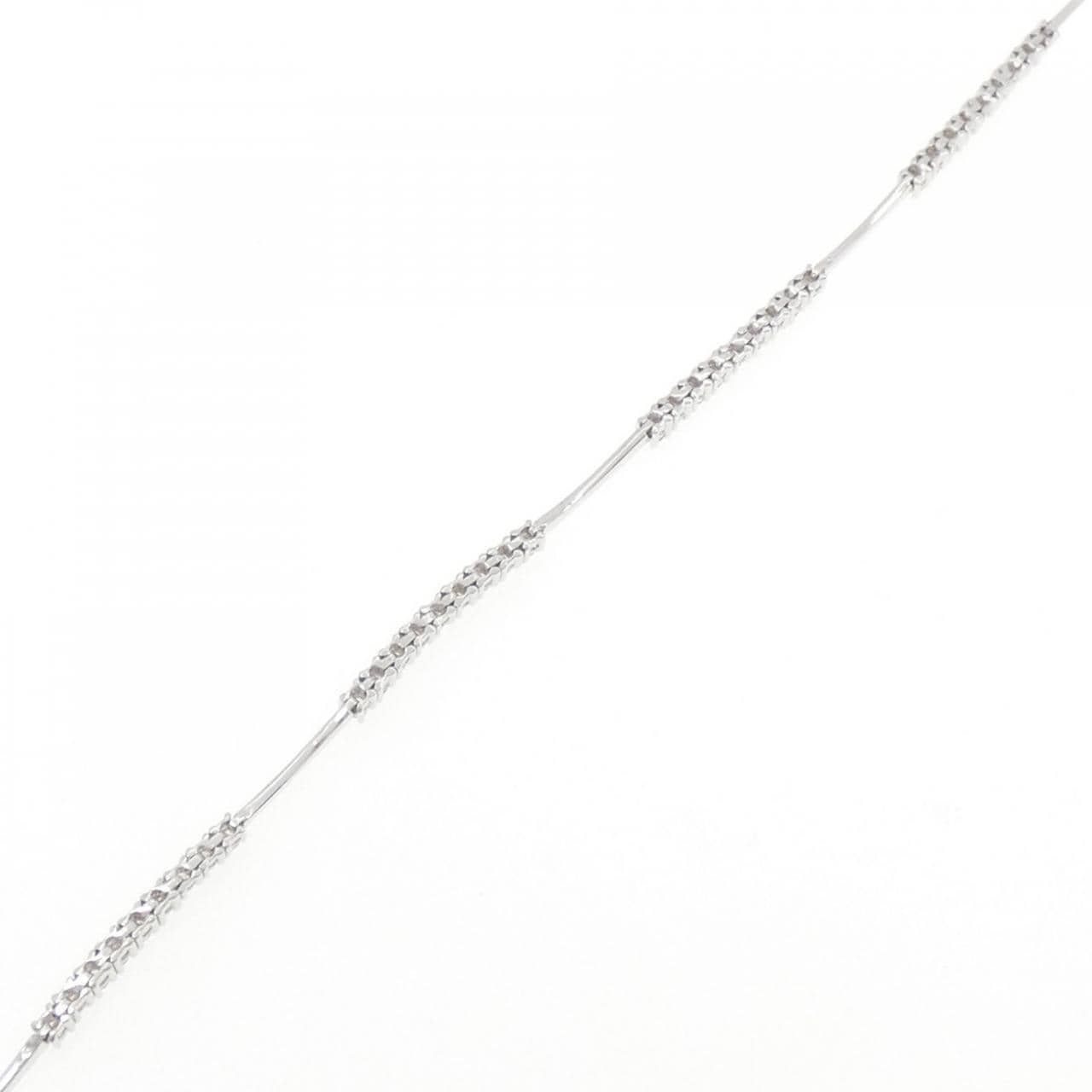 K18WG ダイヤモンド ブレスレット 1.00CT