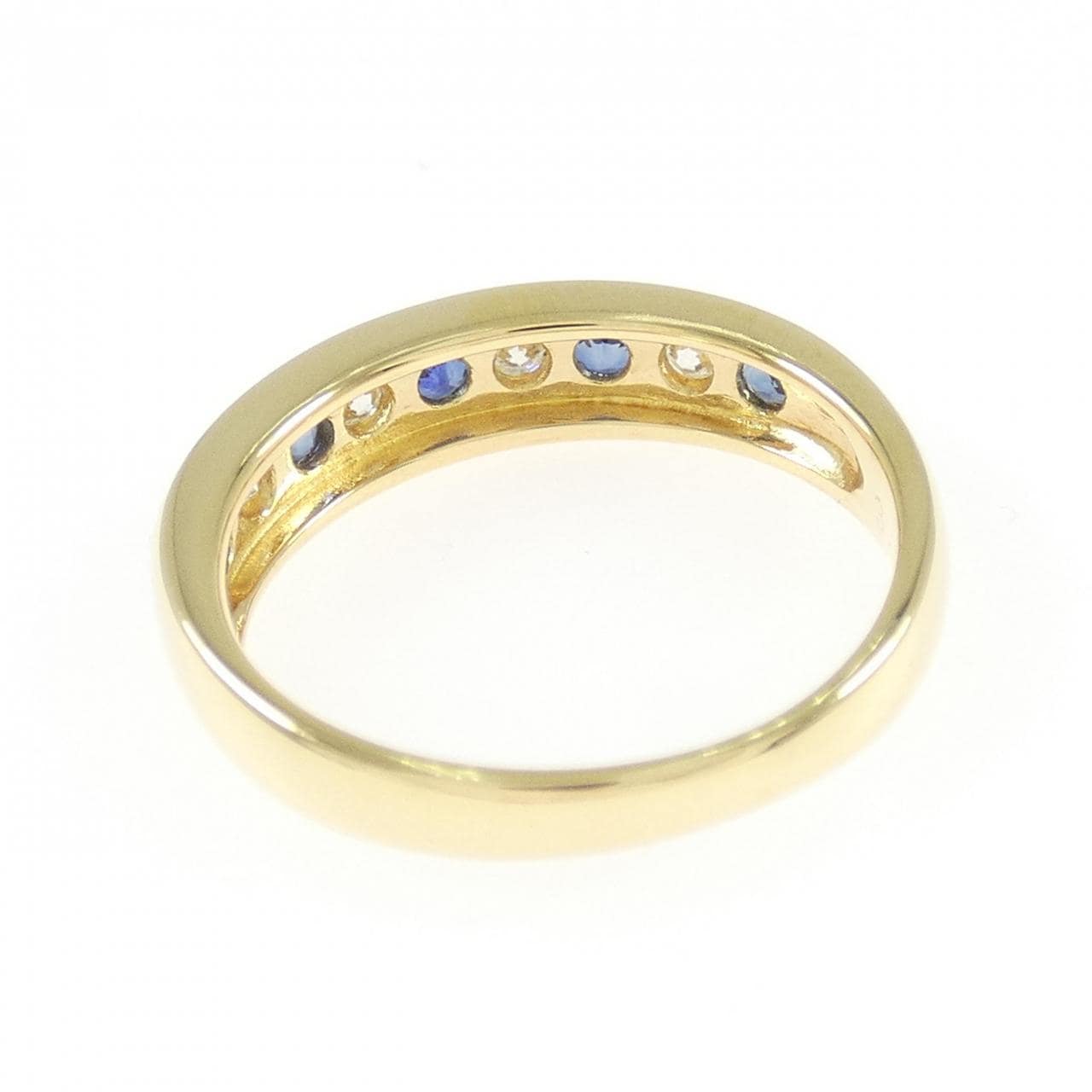 K18YG サファイヤ リング 0.34CT
