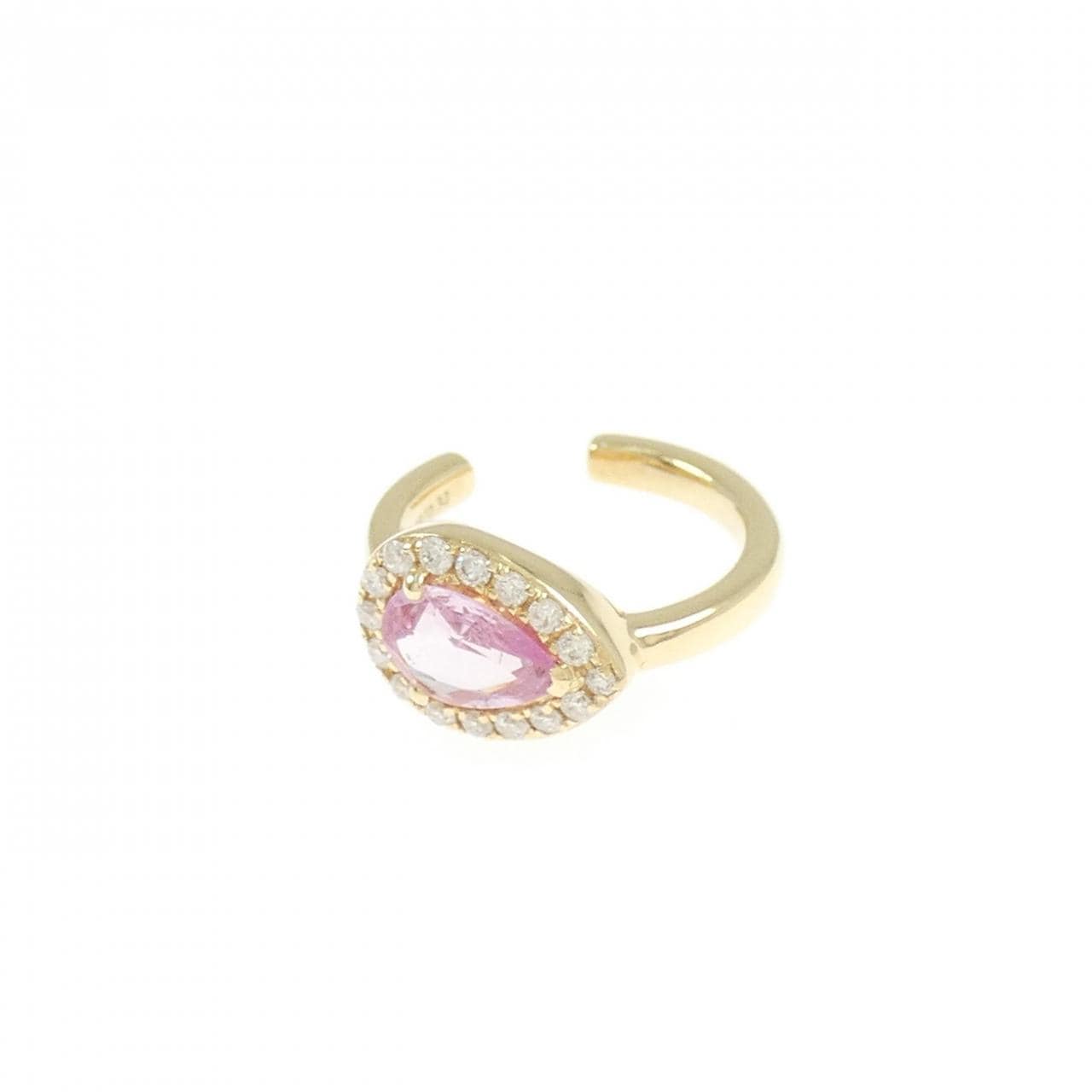 【新品】K18YG サファイヤ イヤーカフ 0.32CT 片耳