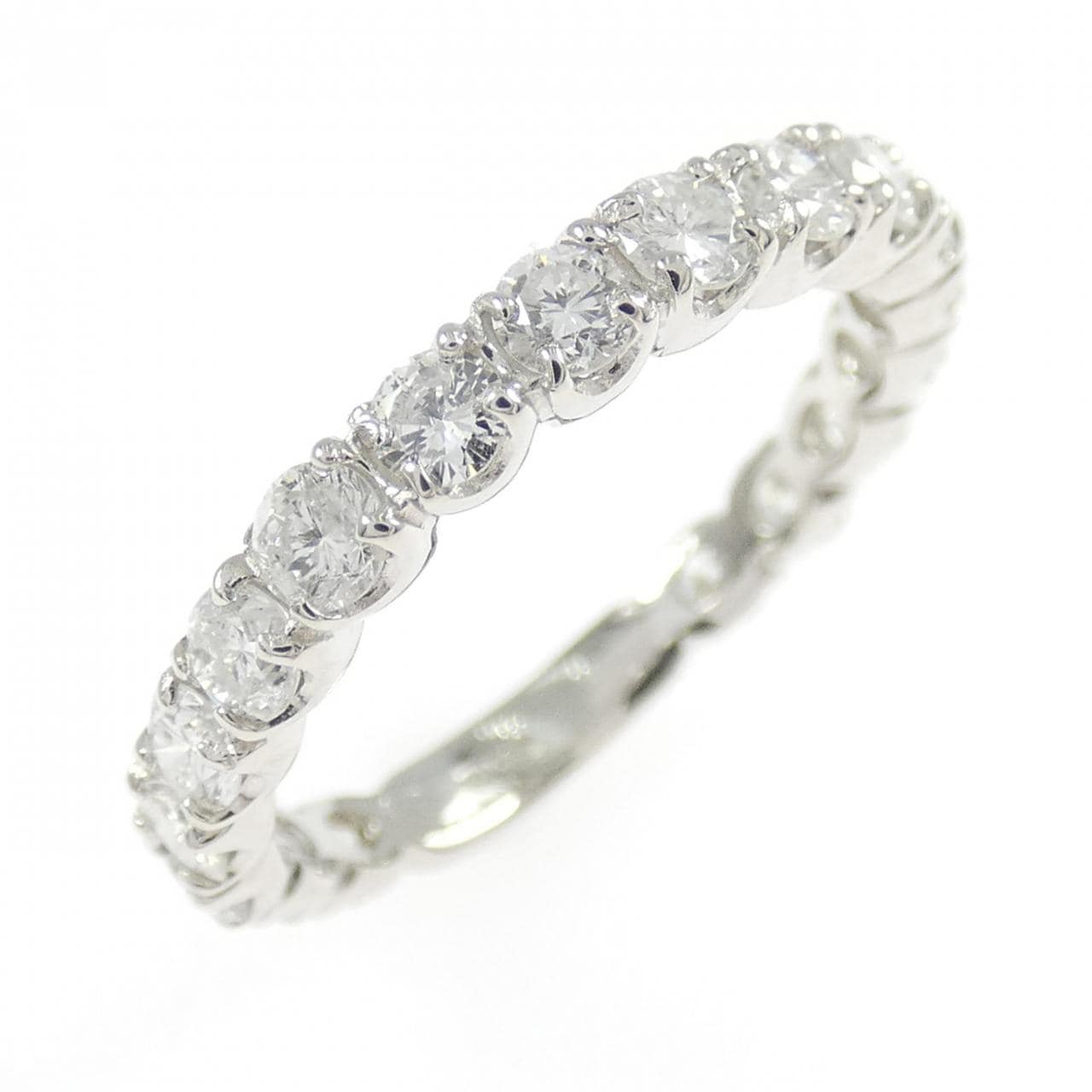 PT900 ハーフエタニティ ダイヤモンド リング 1.0CT