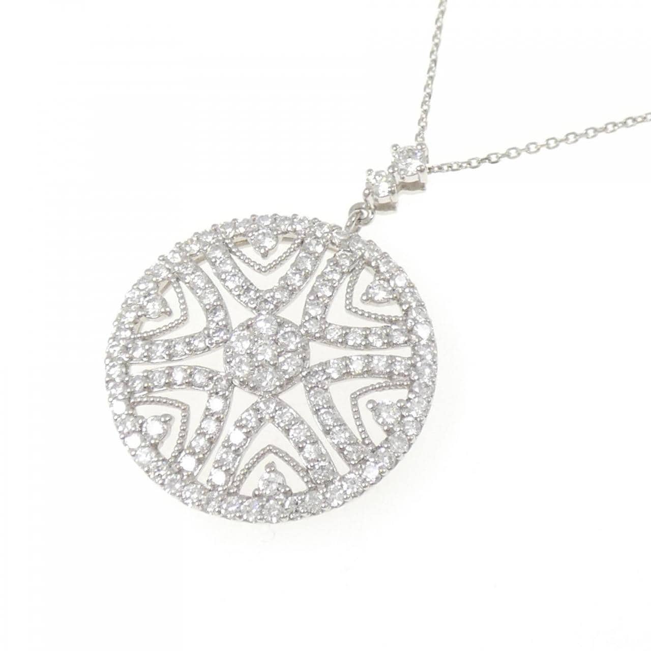 PT900/PT850 ダイヤモンド ネックレス 1.35CT