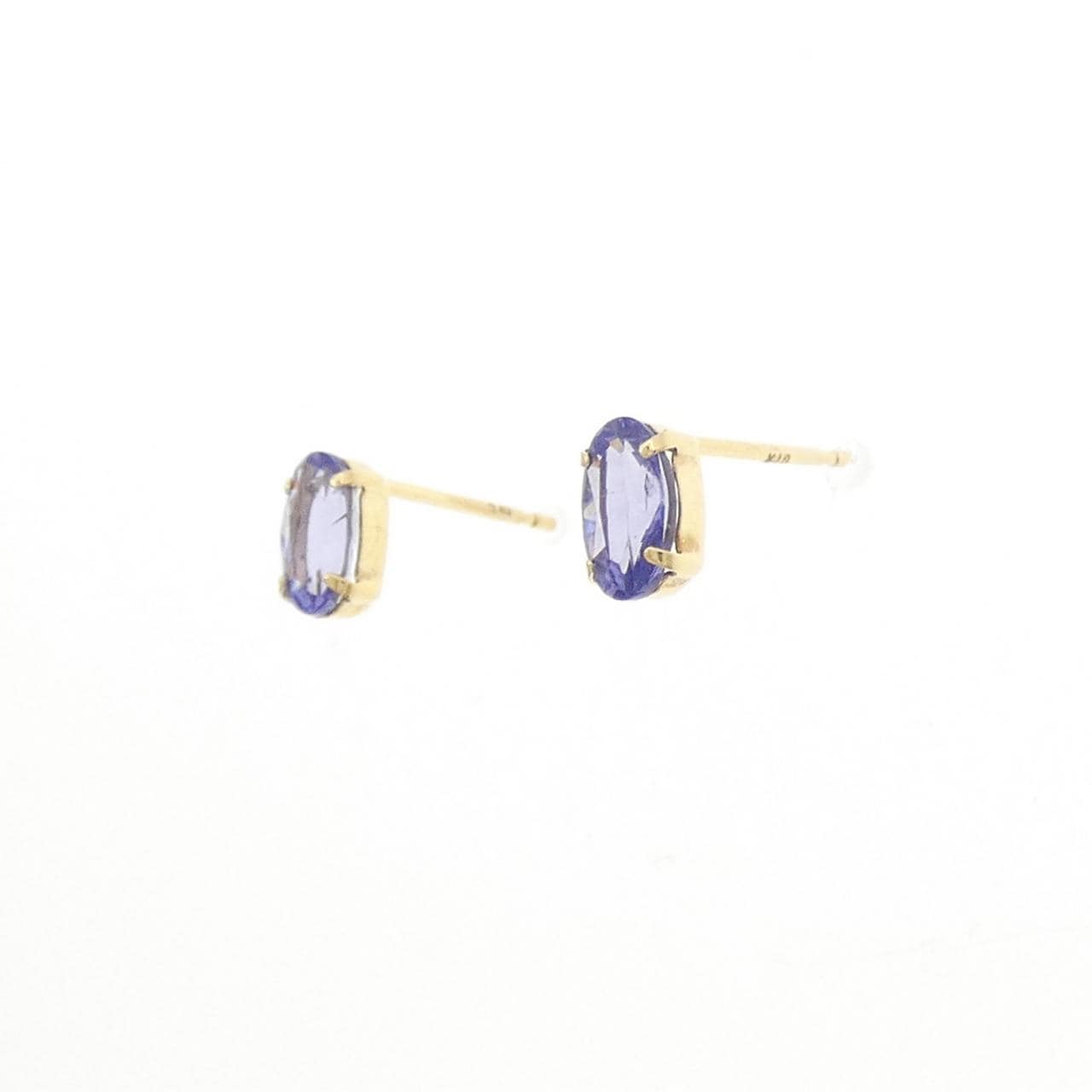 K18YG タンザナイト ピアス 0.80CT