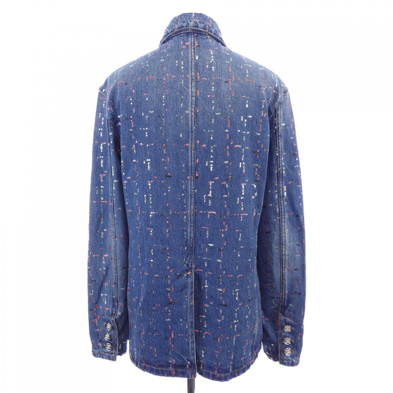 シャネル CHANEL METIERS D’ART LOOK 38 P75259V66855 23A デニムジャケット