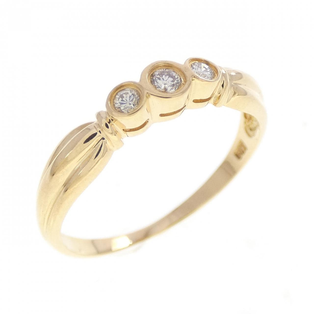 K18YG ダイヤモンド リング 0.07CT