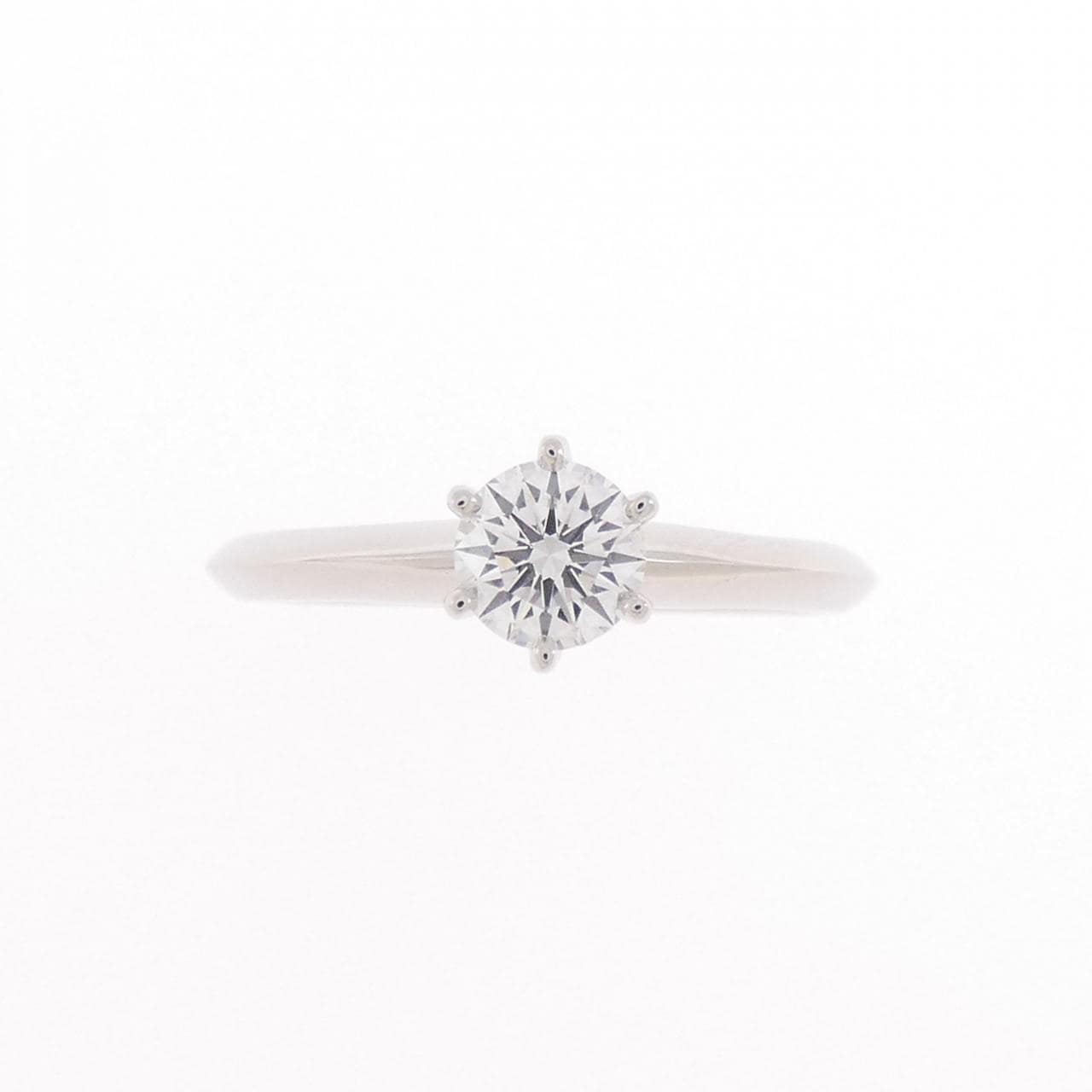 ティファニー クラシックソリティア リング 0.35CT E VS1 3EXT