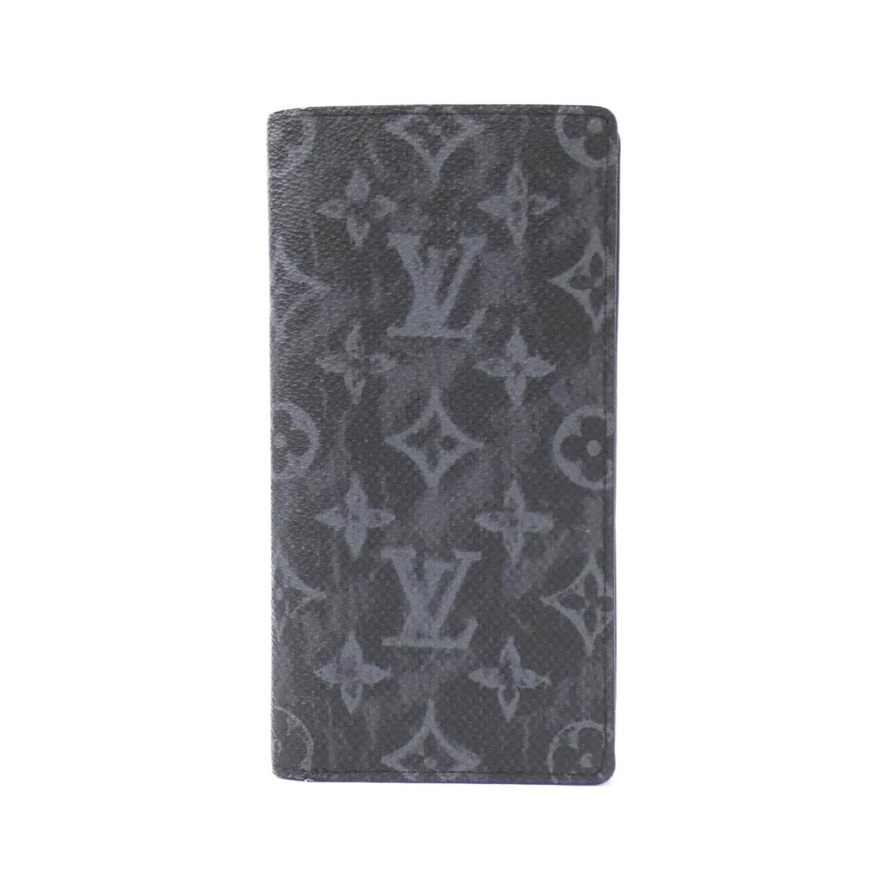 LOUIS VUITTON Monogram Pastel Noir Portefeuille Brazza M80019 钱包