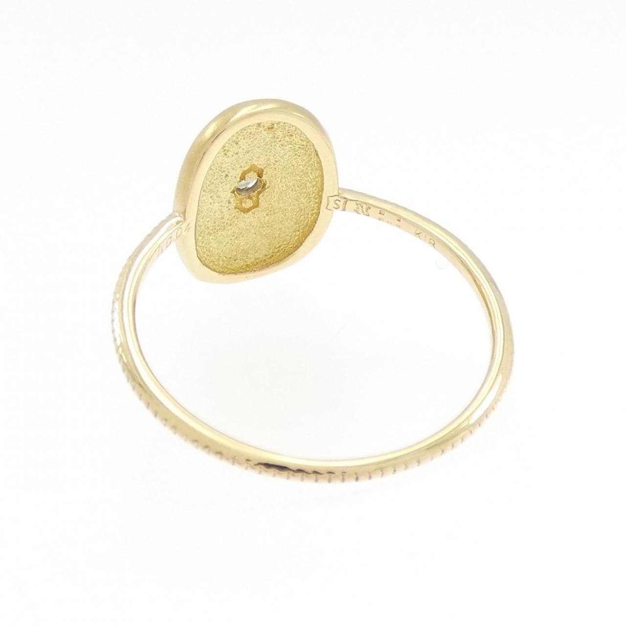 K18YG/K18WG アレキサンドライト リング 0.04CT