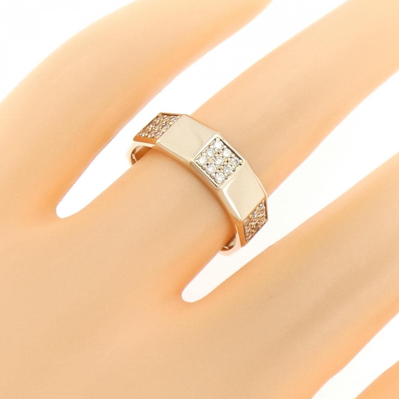 K18PG ダイヤモンド リング 0.22CT