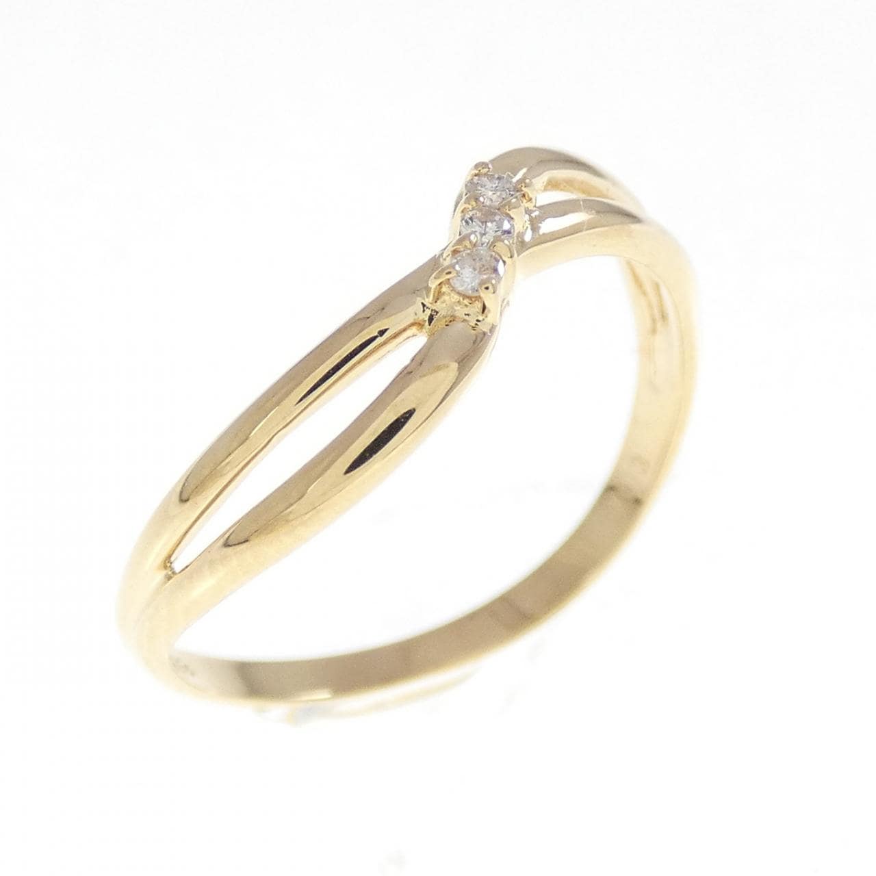 K18YG ダイヤモンド リング 0.03CT
