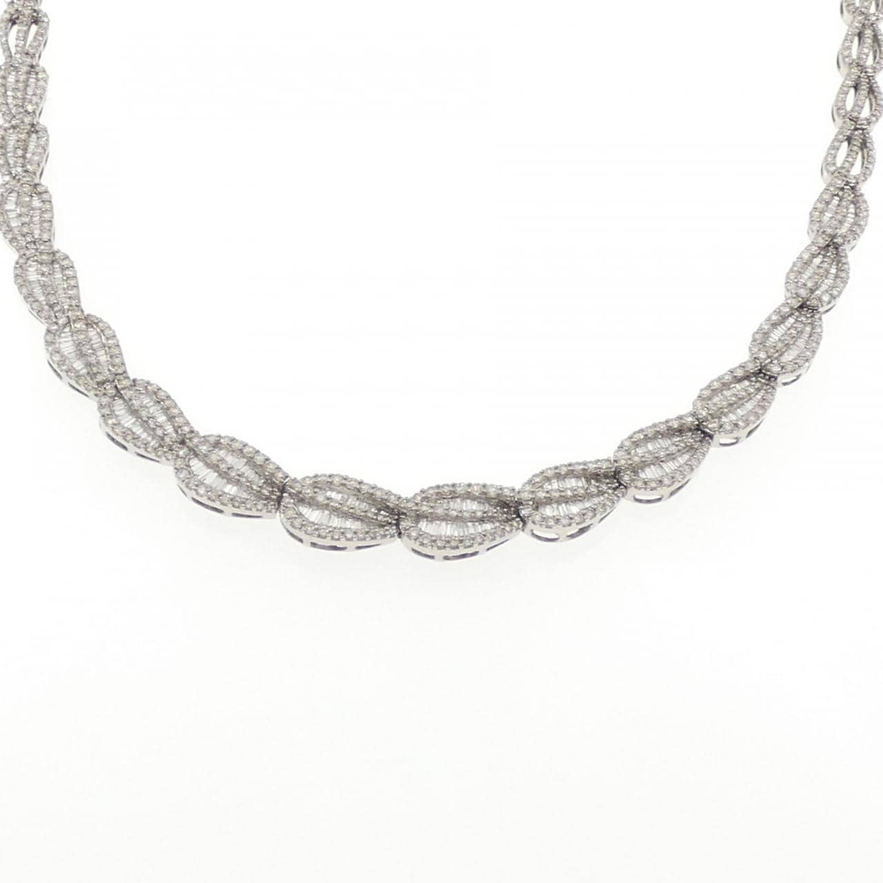 K18WG ダイヤモンド ネックレス 15.87CT