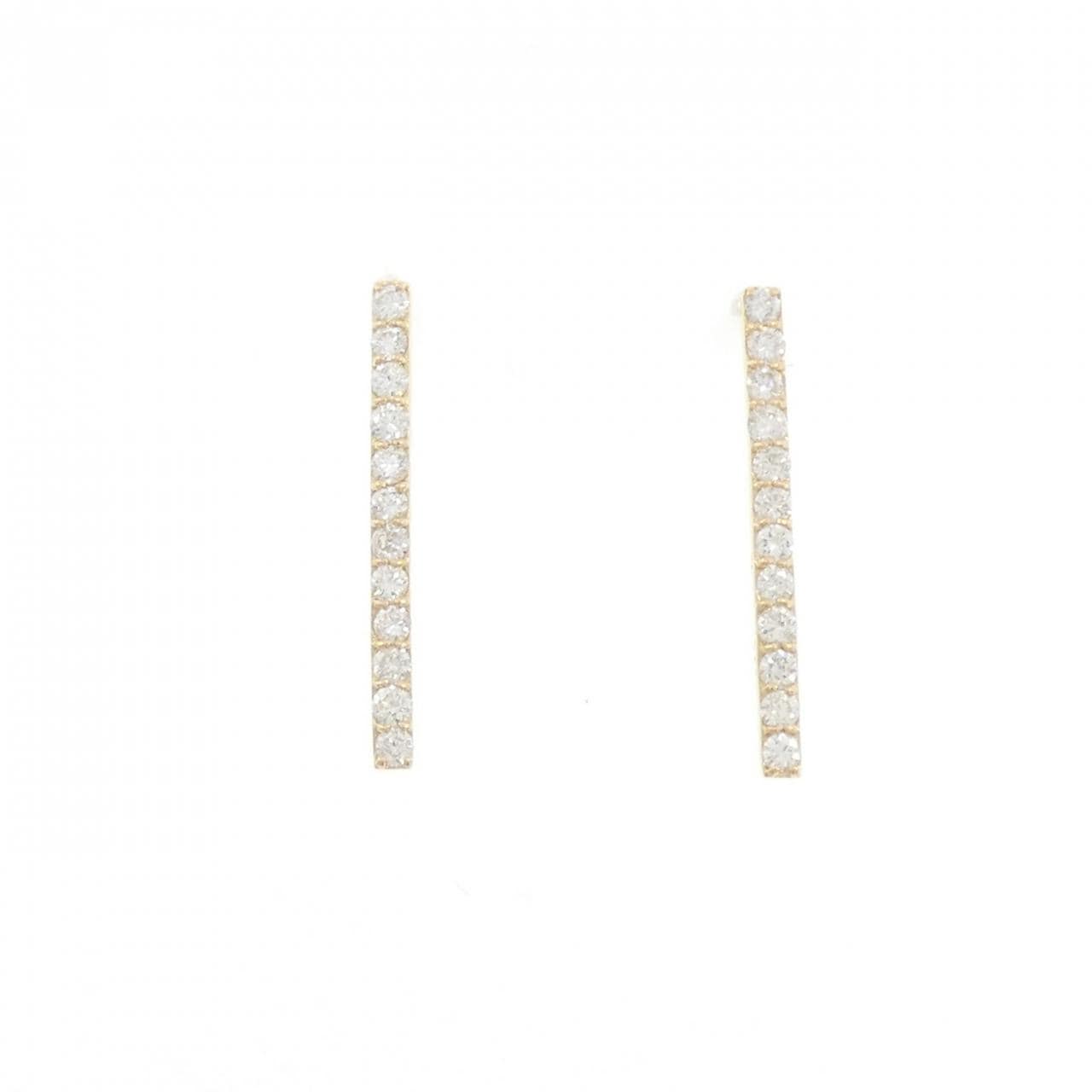 【リメイク】K18YG ダイヤモンド ピアス 0.40CT