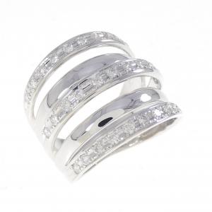 K18WG ダイヤモンド リング