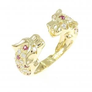 750YG ルビー リング 0.37CT