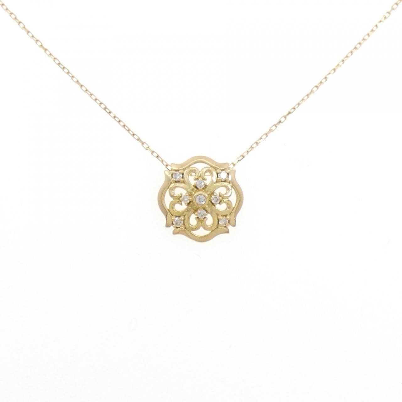 K18YG ダイヤモンド ネックレス 0.08CT