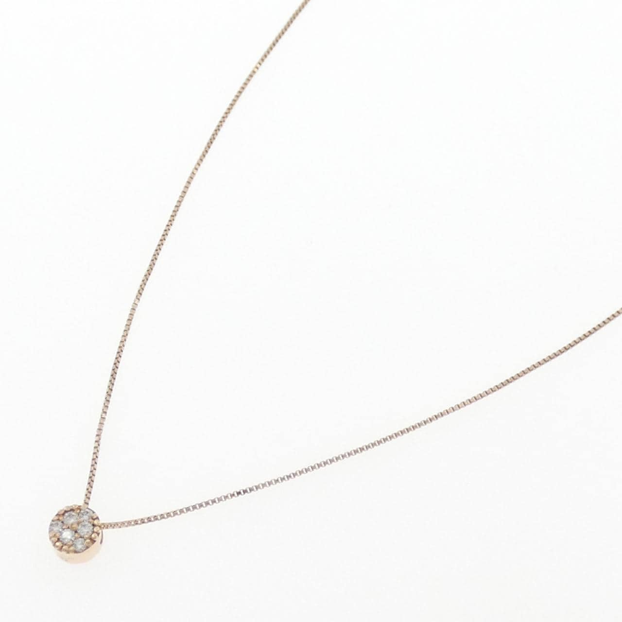 K10PG ダイヤモンド ネックレス 0.05CT