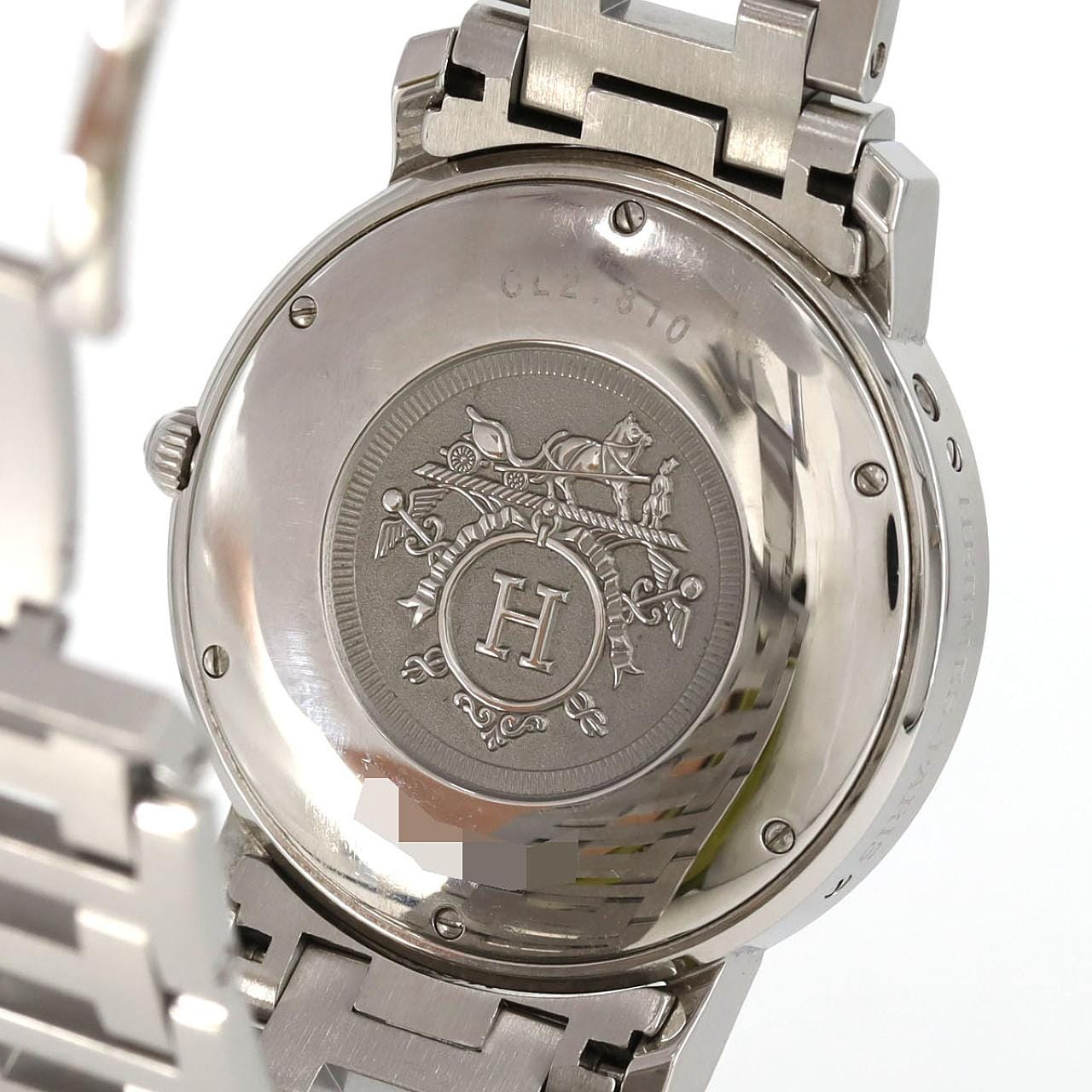 【ノーメンテナンス還元価格】エルメス クリッパ-GMTパワーリザーブ CL2.810 SS 自動巻