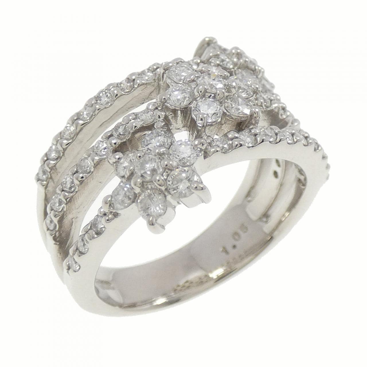 PT フラワー ダイヤモンド リング 1.05CT