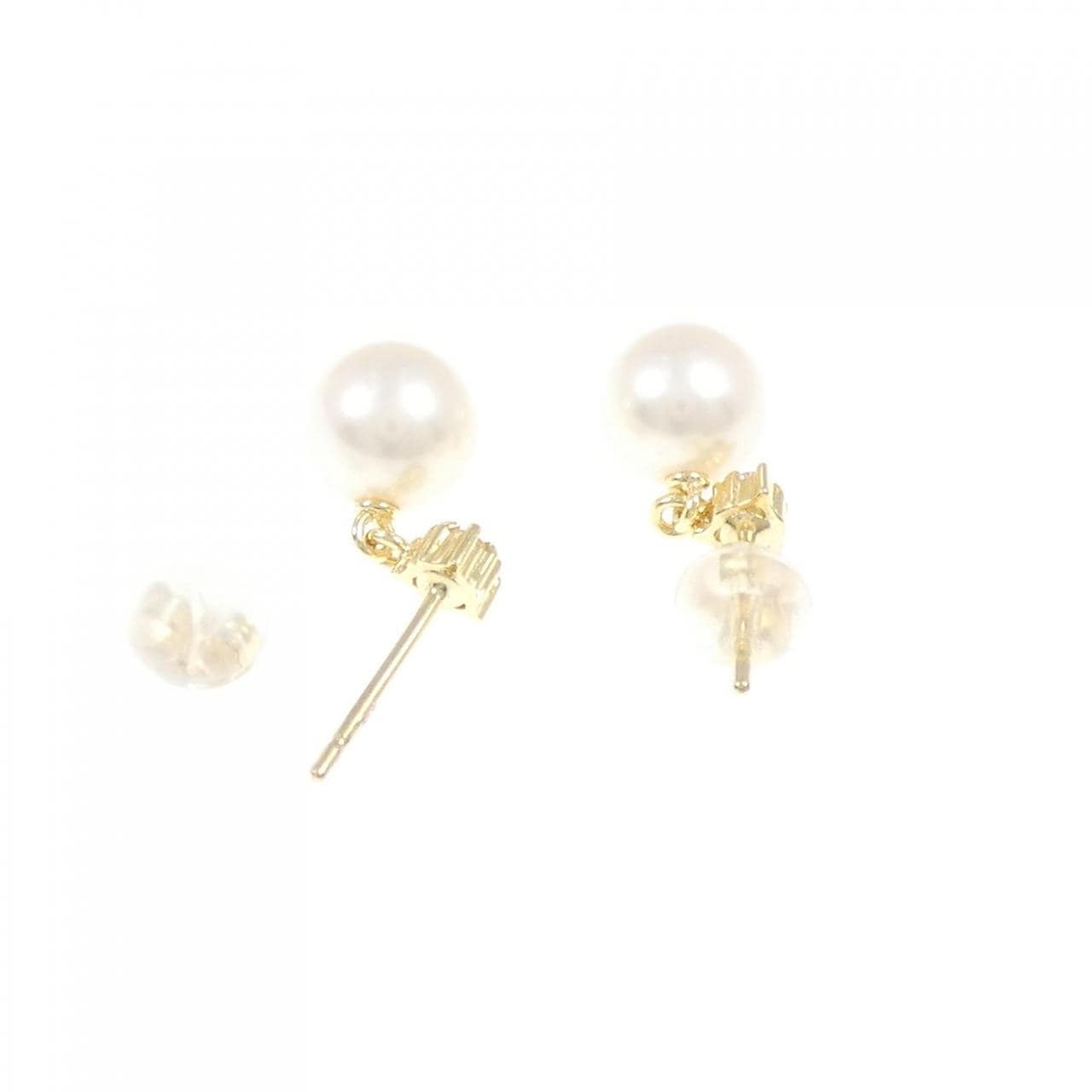 K18YG アコヤパール ピアス 7.0mm