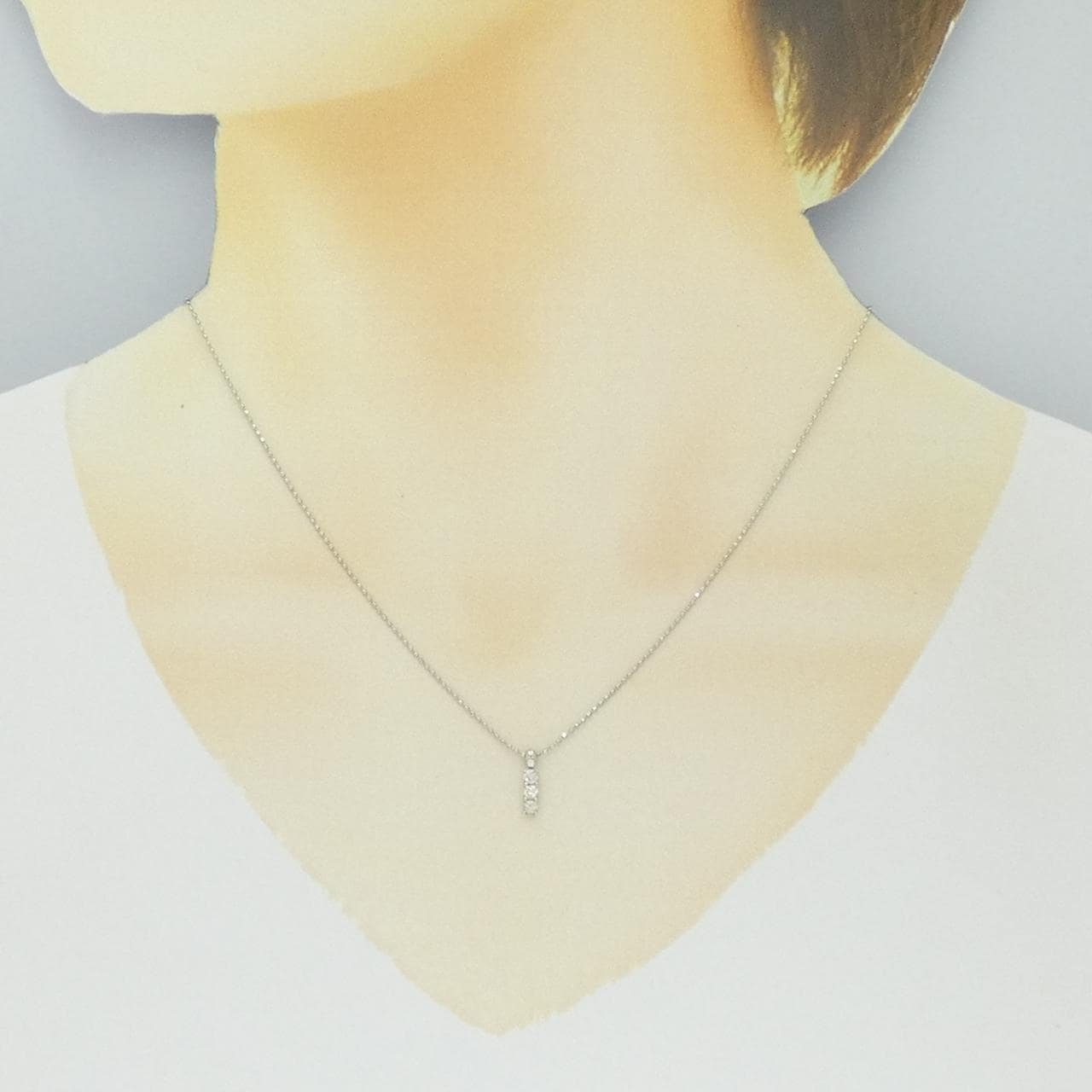 PT900/PT850 三石钻石项链 0.15CT