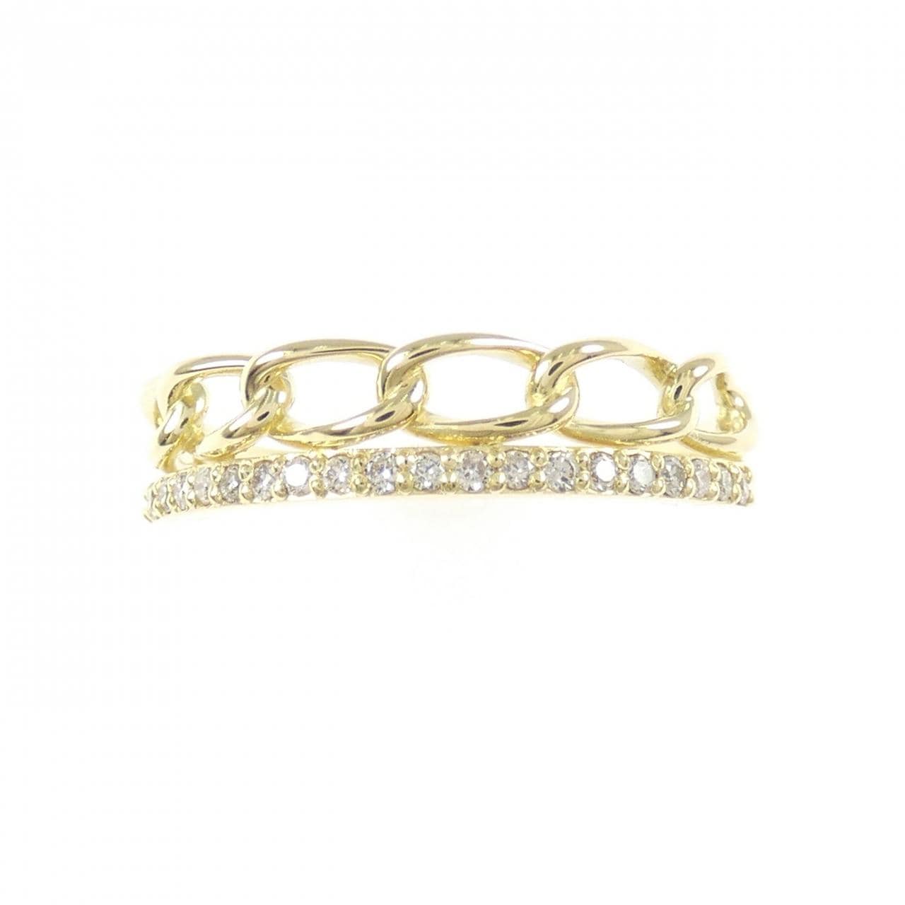 K18YG ダイヤモンド リング 0.13CT