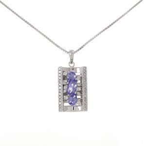 K18WG タンザナイト ネックレス 1.30CT