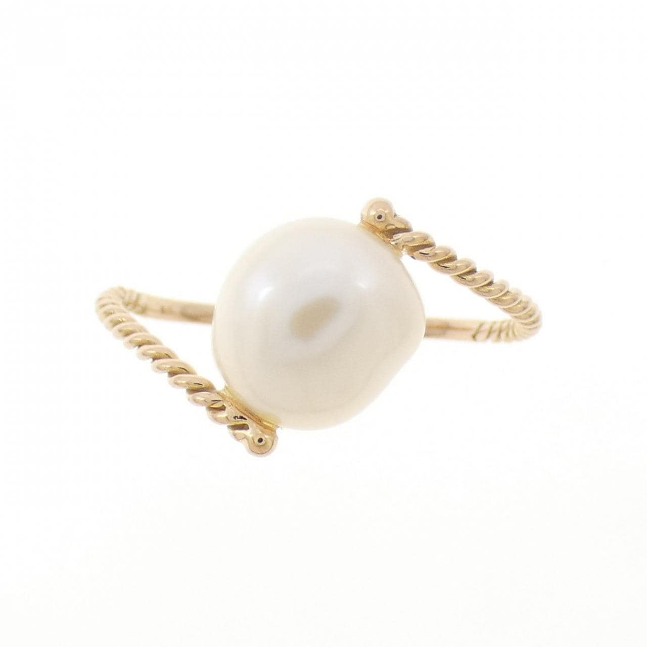 K18PG淡水珍珠戒指