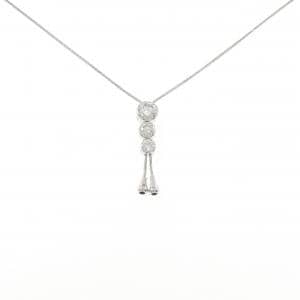 K18WG ダイヤモンド ネックレス 1.00CT