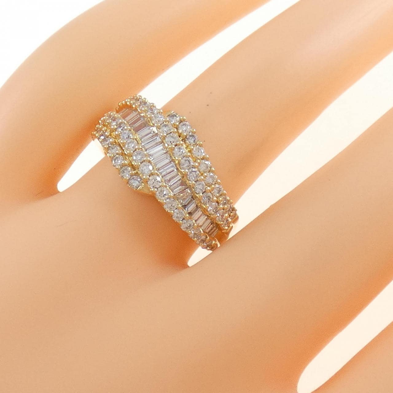 K18YG ダイヤモンド リング 1.21CT