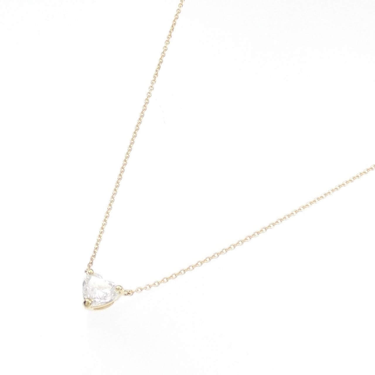 【リメイク】K18YG ダイヤモンド ネックレス 0.859CT H SI1 ハートシェイプ