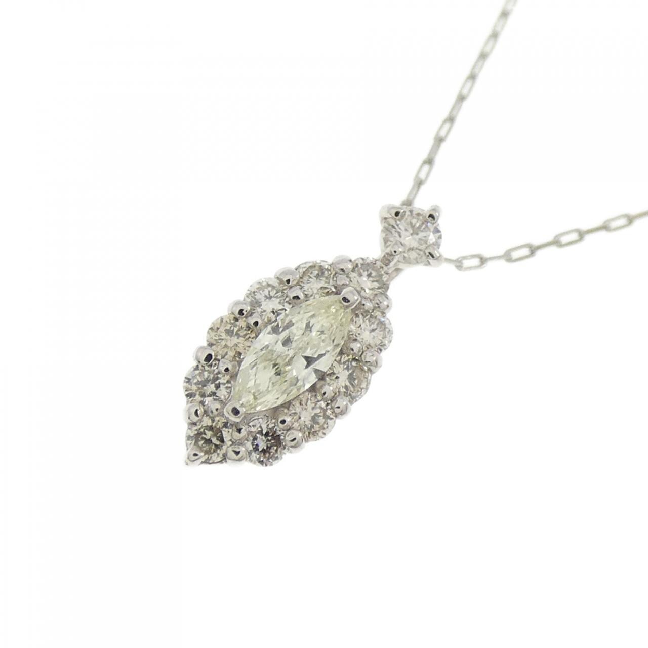【新品】PT900/PT850 ダイヤモンド ネックレス 0.20CT