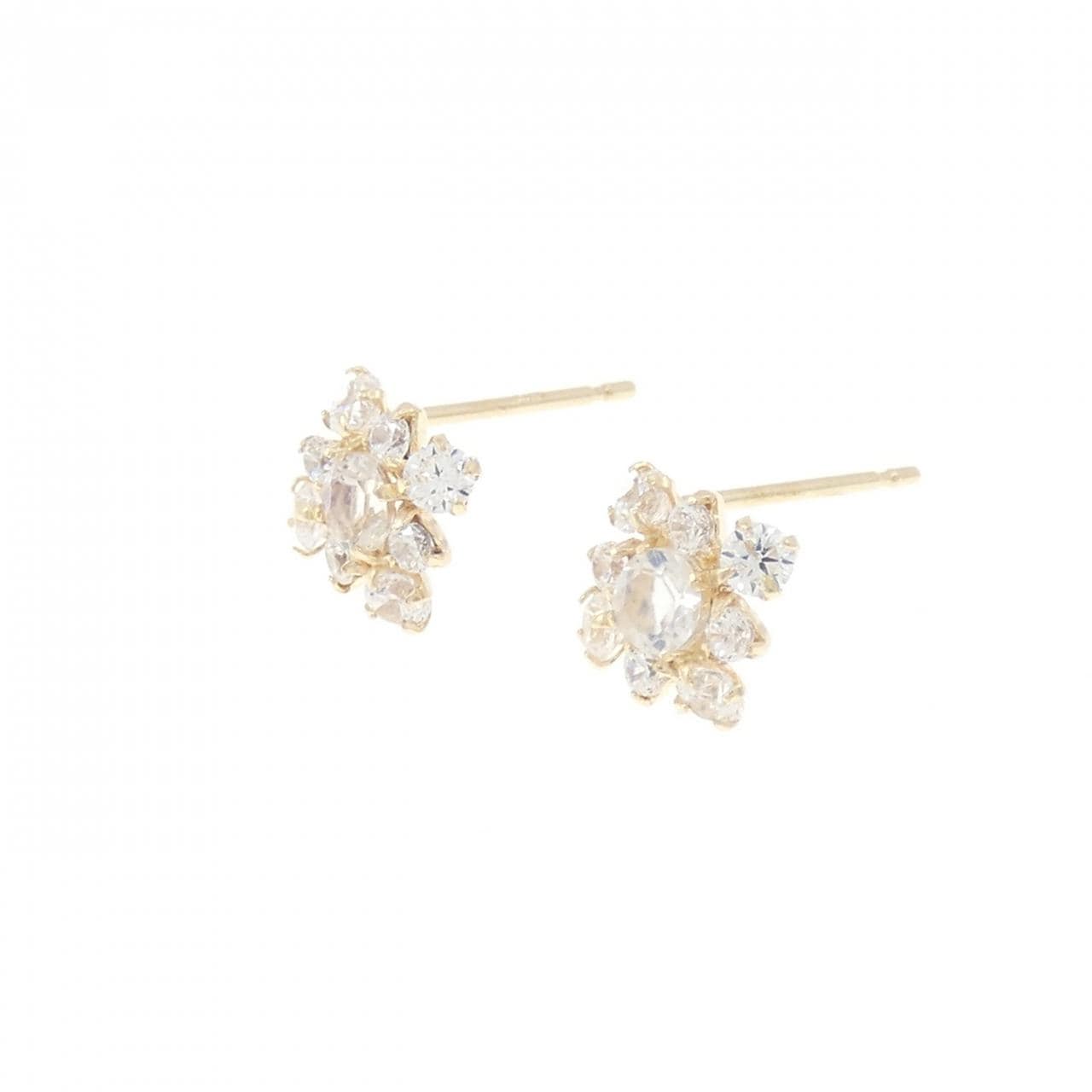 【新品】K10YG ラブラドライト ピアス