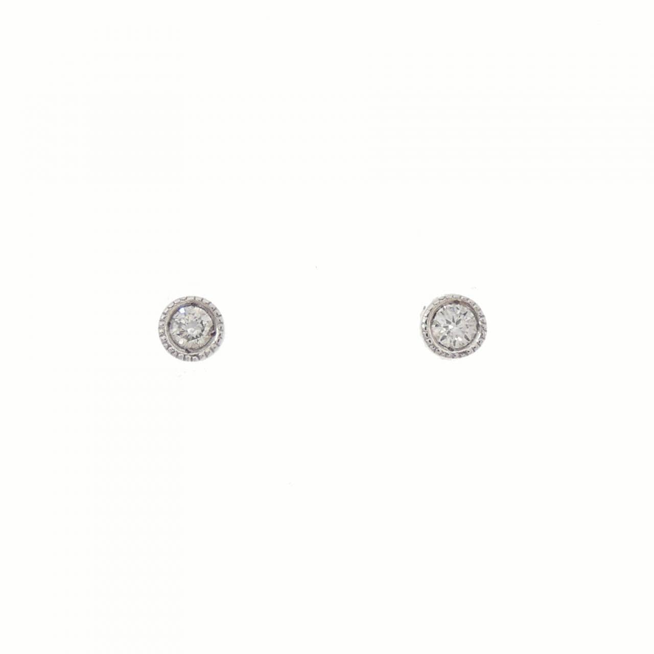 クミキョク ダイヤモンド ピアス 0.10CT
