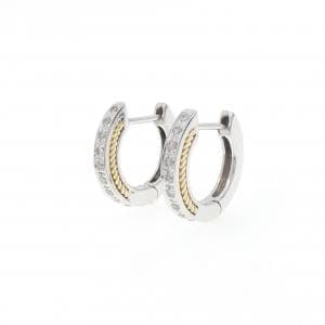 14KWG/14KYG ダイヤモンド ピアス