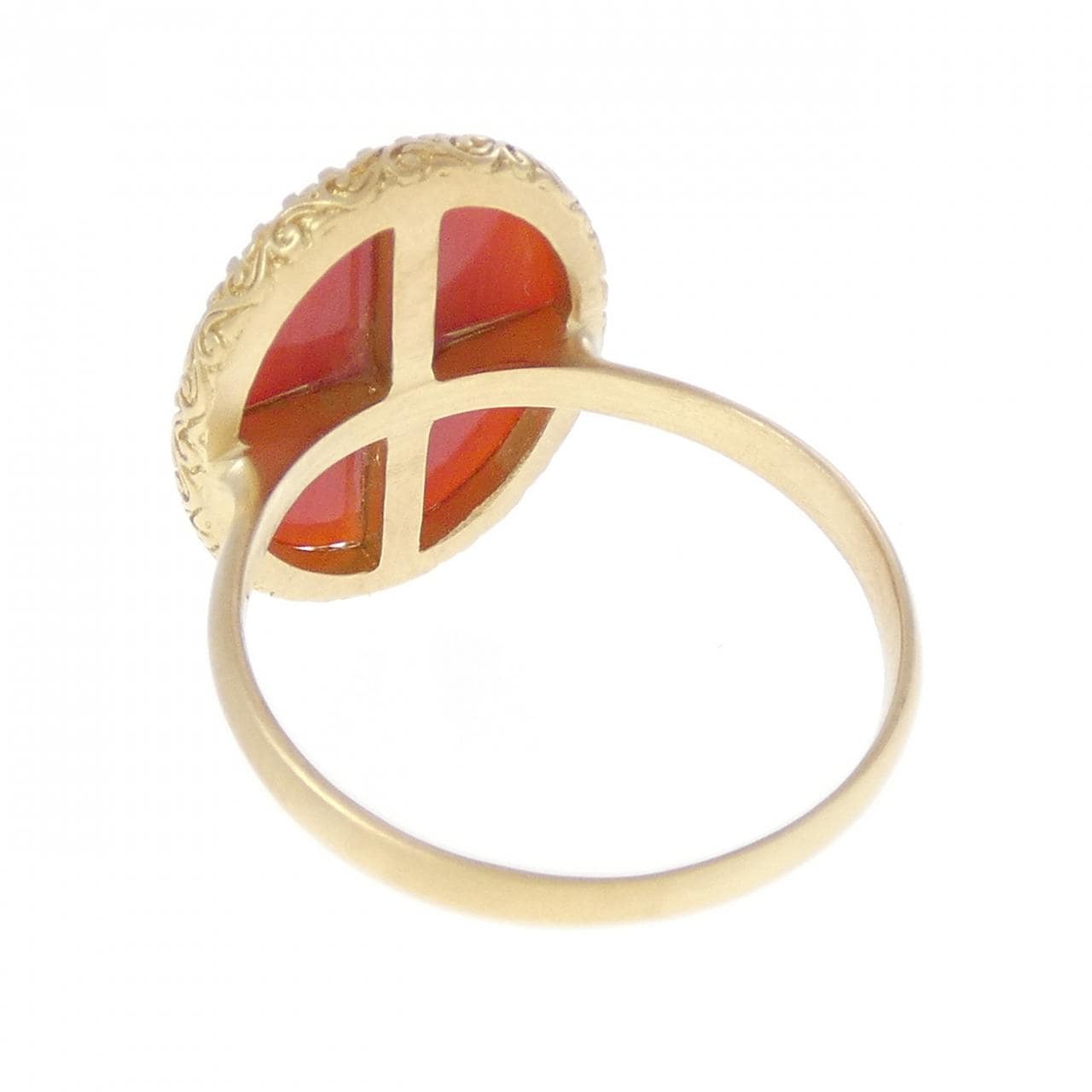 K18YG サンゴ リング