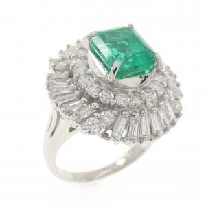 PT900 エメラルド リング 2.50CT コロンビア産