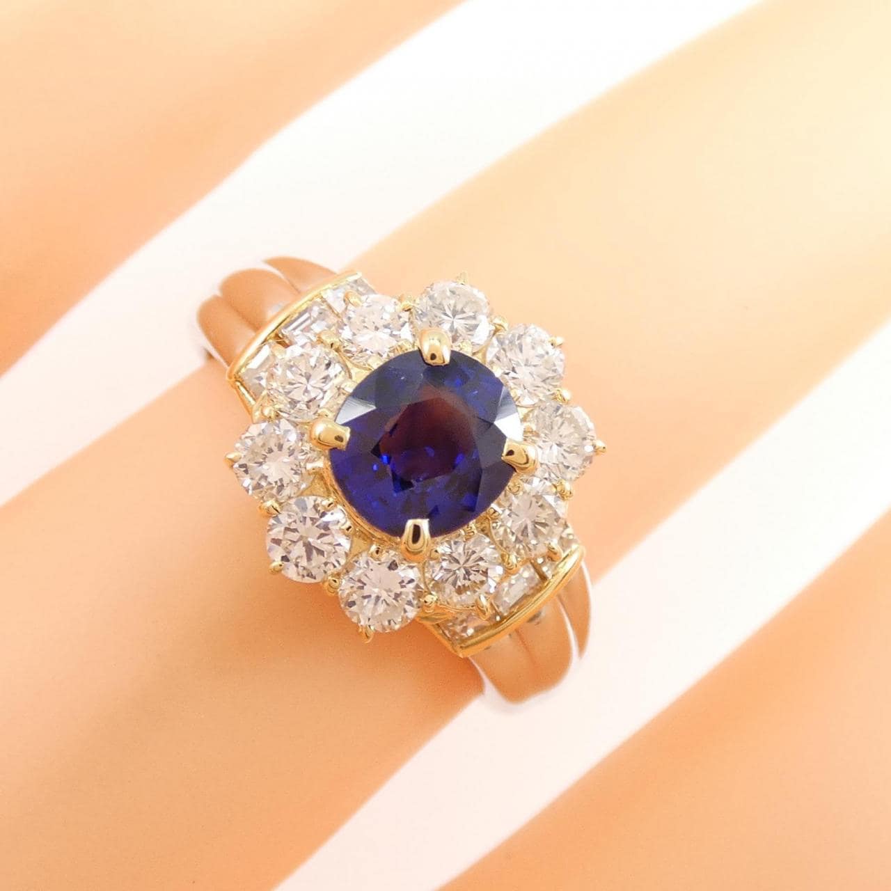 コメ兵｜K18YG/PT サファイヤ リング 0.87CT｜ジュエリー｜リング