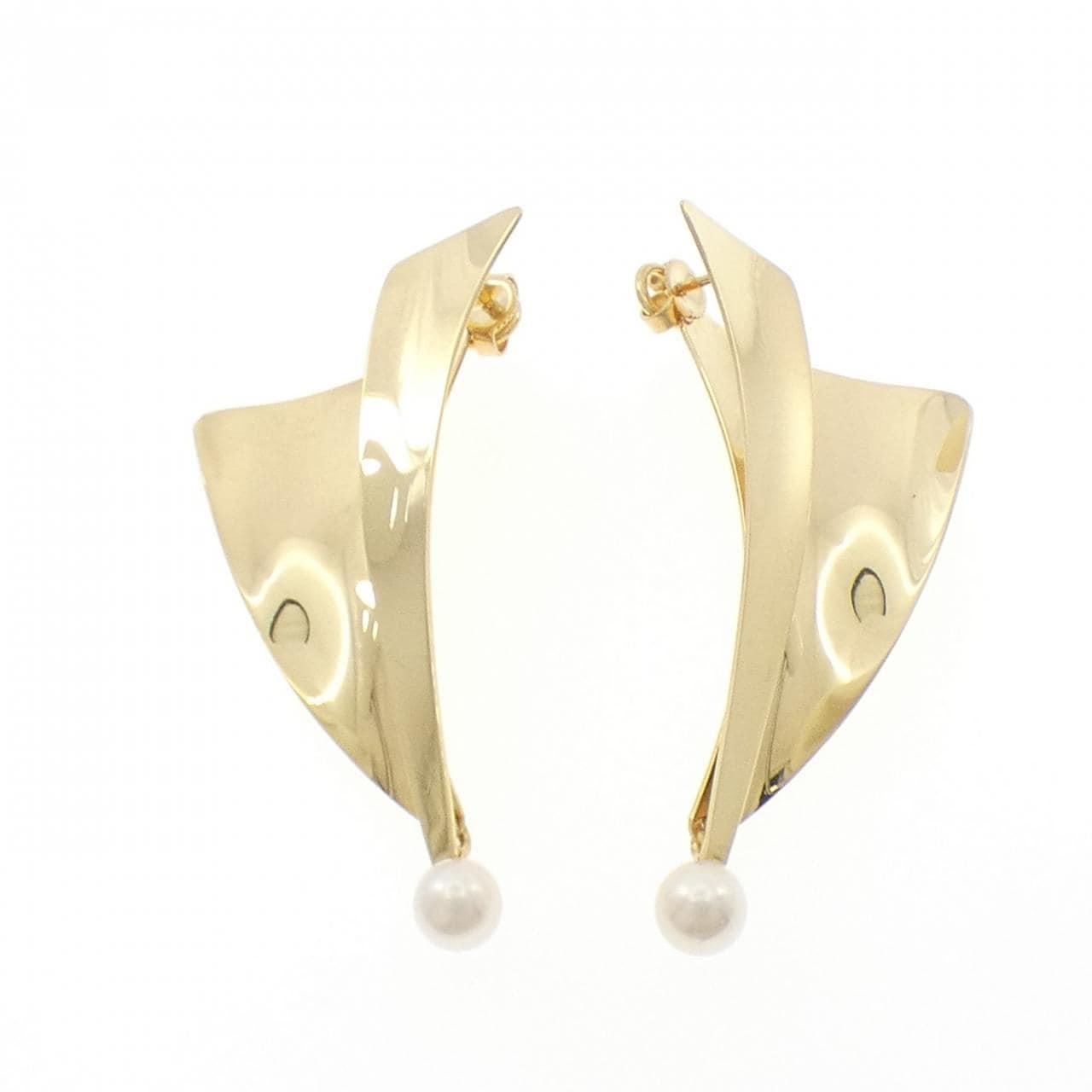 18KTYG アコヤパール ピアス 6.2mm